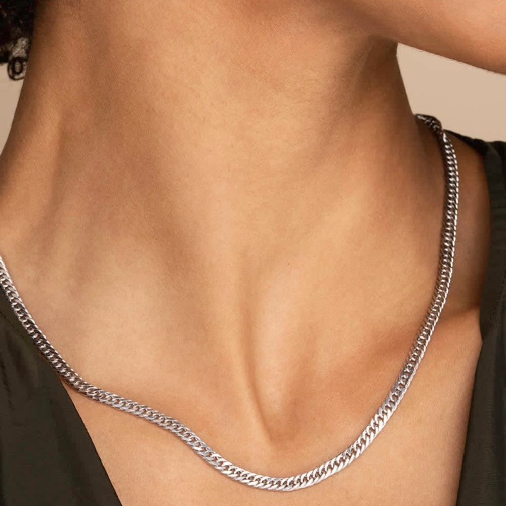 Mejuri double curb chain necklace